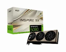 Tarjeta De Video Msi Geforce Rtx 5080 16g Inspire 3x Oc, 16 Gb, 256 Bit, Gddr7, Pci Express X16 5.0